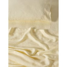 Lemon Nimes Linen Sheet Set